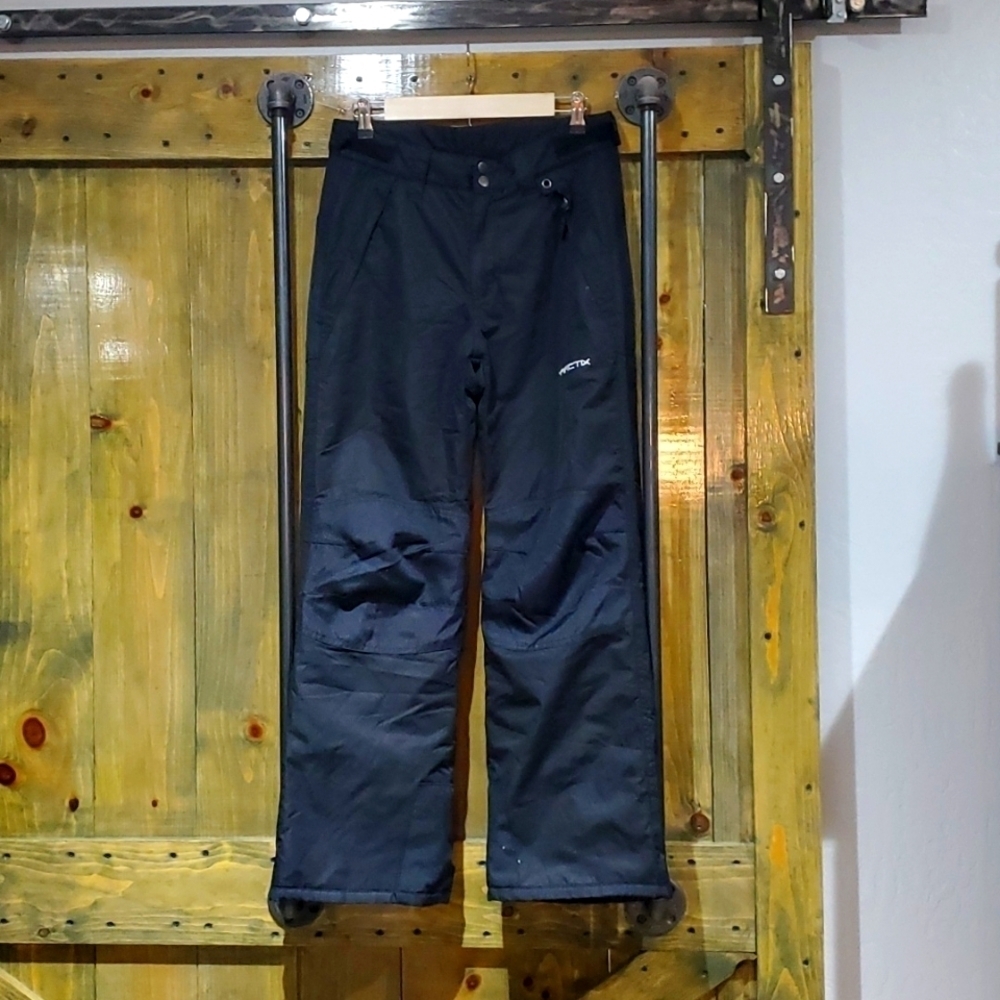 BLACK SNOW PANTS YOUTH SIZE XL ADJUSTABLE WAIST WINTER NORTH
